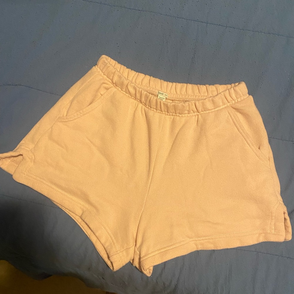 Light pink aerie soft sweatshorts